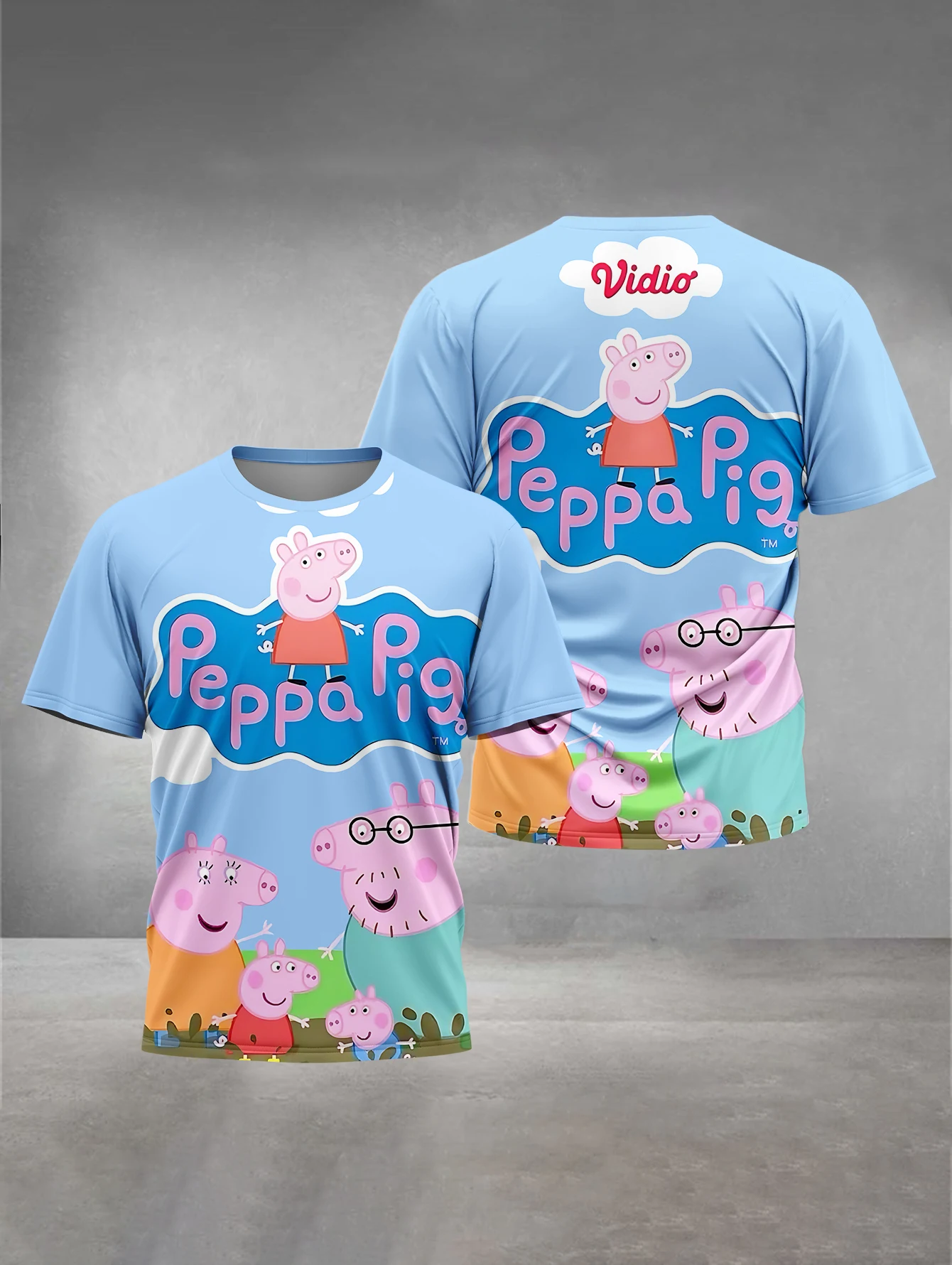 3D Print Baby Clothing 5 to 14 Years Male Outdoor Clothes for Cute P-peppas Pigs Children Boy Girl Child T-Shirt Top Shirts