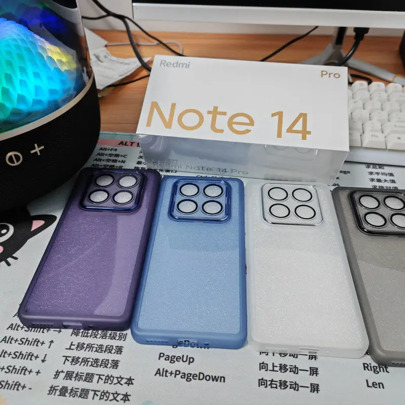Case For Redmi Note 14 Pro POCO X7 5G Turbo 4 X7Pro Luxury TPU Transparent Soft Silicone Back Cover For Redmi Note14 Pro+ Shell