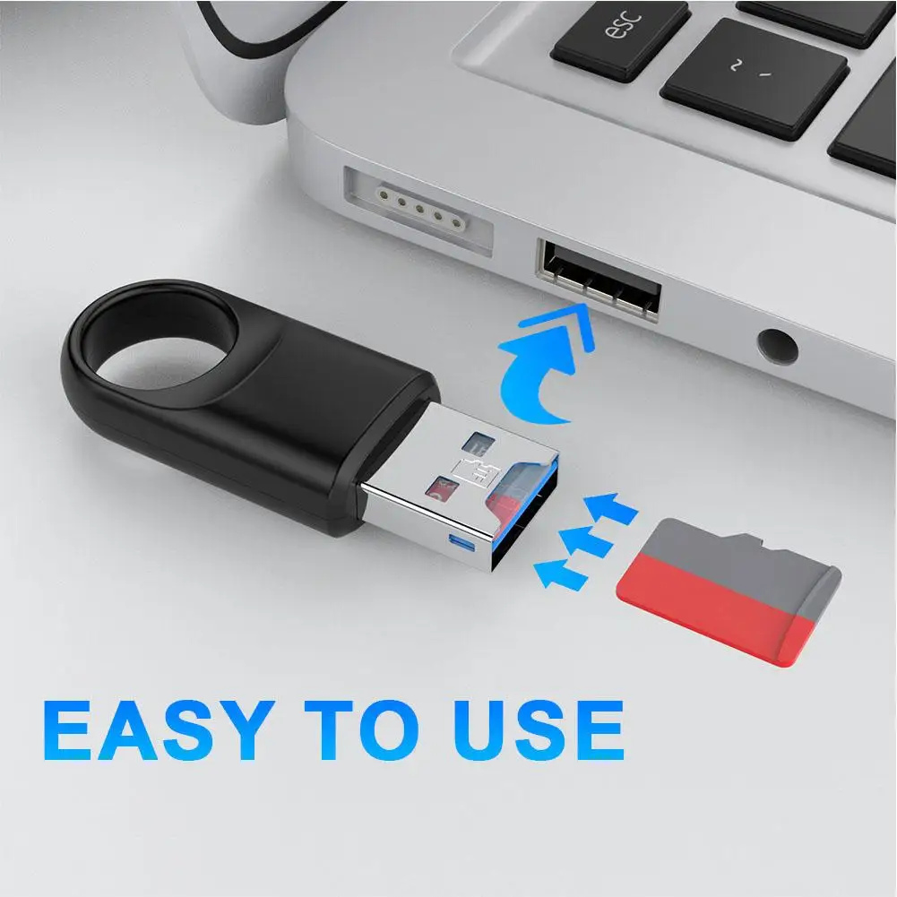 USB3.0 Card Reader TF Card Mini Memory Card Reader Adapter High Speed TF Card Memory Card Reader For TF SD PC Computer K9G4