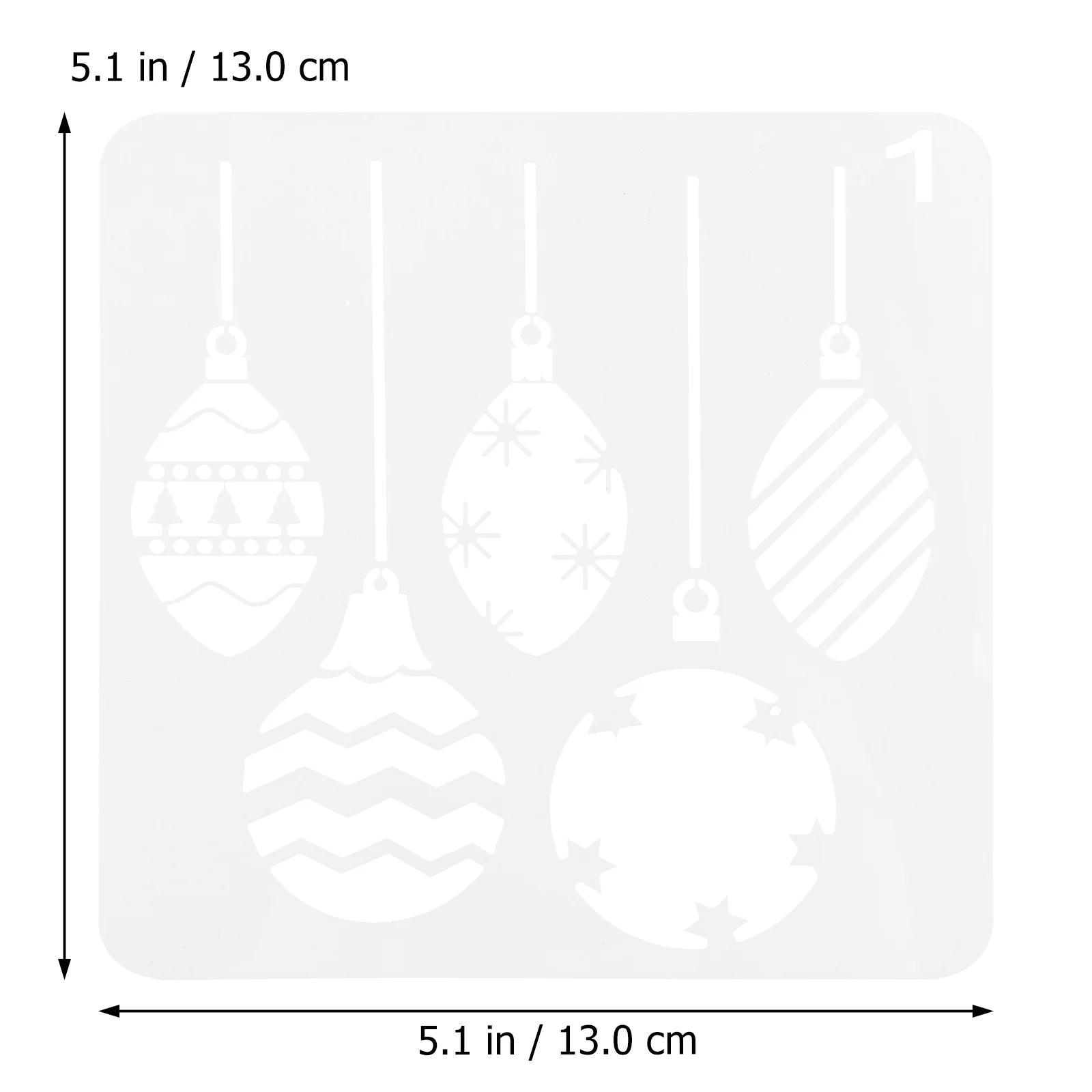 8 Pcs Hollow Christmas Painting Stencils Child Decorative Drawing Template Plastic Xmas