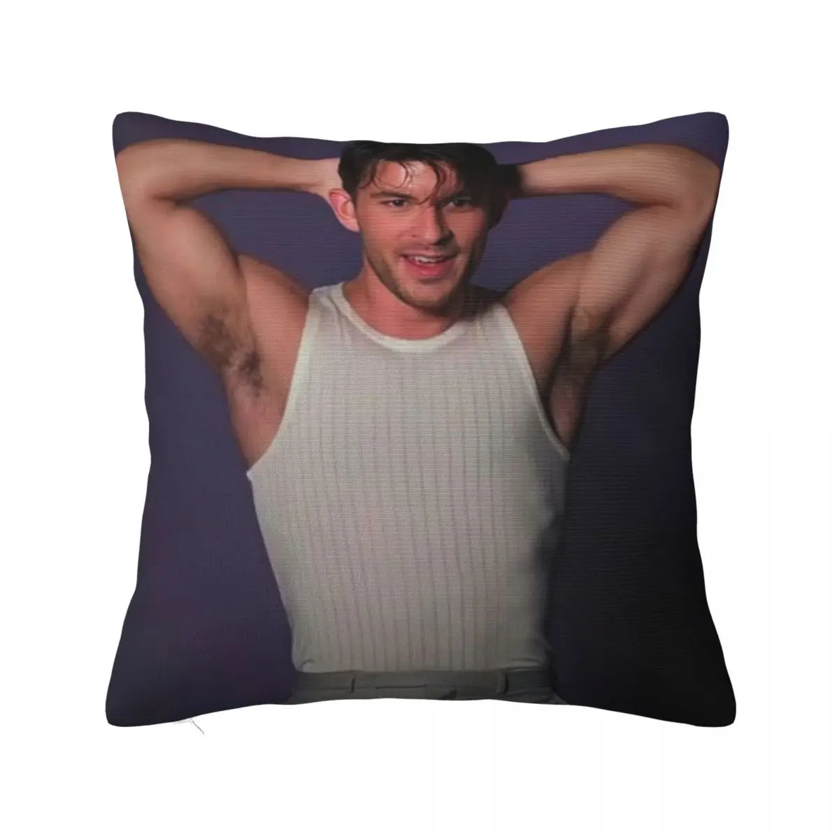 Funda de almohada Jonathan Bailey, funda de cojín de poliéster suave, decoraciones, funda de almohada, funda cuadrada para el hogar, 45x45cm