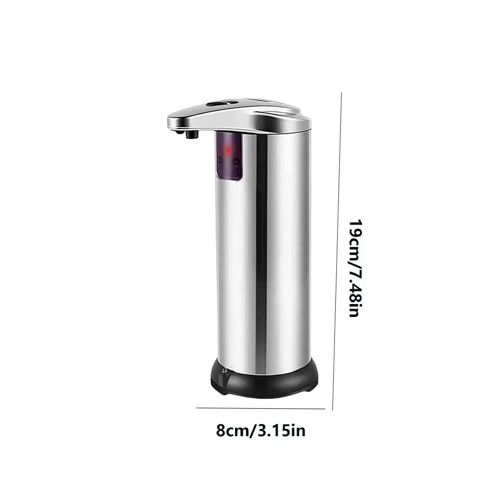 Touchless Smart Induction Soap Dispenser Large Capacity Stainless Steel Automatic Soap Dispenser Waterproof Design