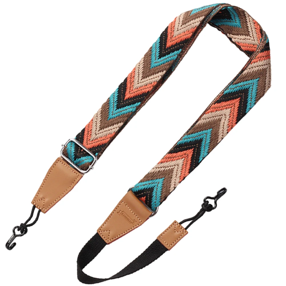 

Ukulele Strap Resistant Washable Guitar Bohemian Style Straps Shoulder Belt Creative Pattern Bohemian Style Nylon Accessories