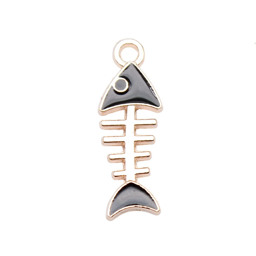 White Color Red Light Blue Cute Cat Charms Handmade Jewelry Making Accessories Zinc Alloy