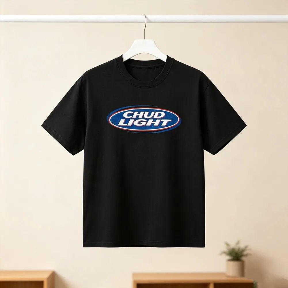 Vintage Oval Logo Graphic T‑Shirt, Unisex Crew Neck Short Sleeve Tee, Retro Beer‑Style Label Print Casual Streetwear Tops for Daily Outdoor Wear party wear vintage graphic soft fabric graphic unisex crew neck