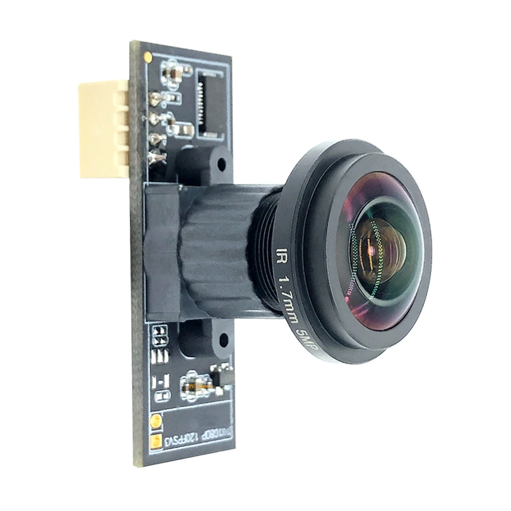 180 °   Módulo de câmera usb olho de peixe grande angular 2mp ov2710 1080p mjpeg 640*480 120fps alta velocidade linux uvc webcam vigilância