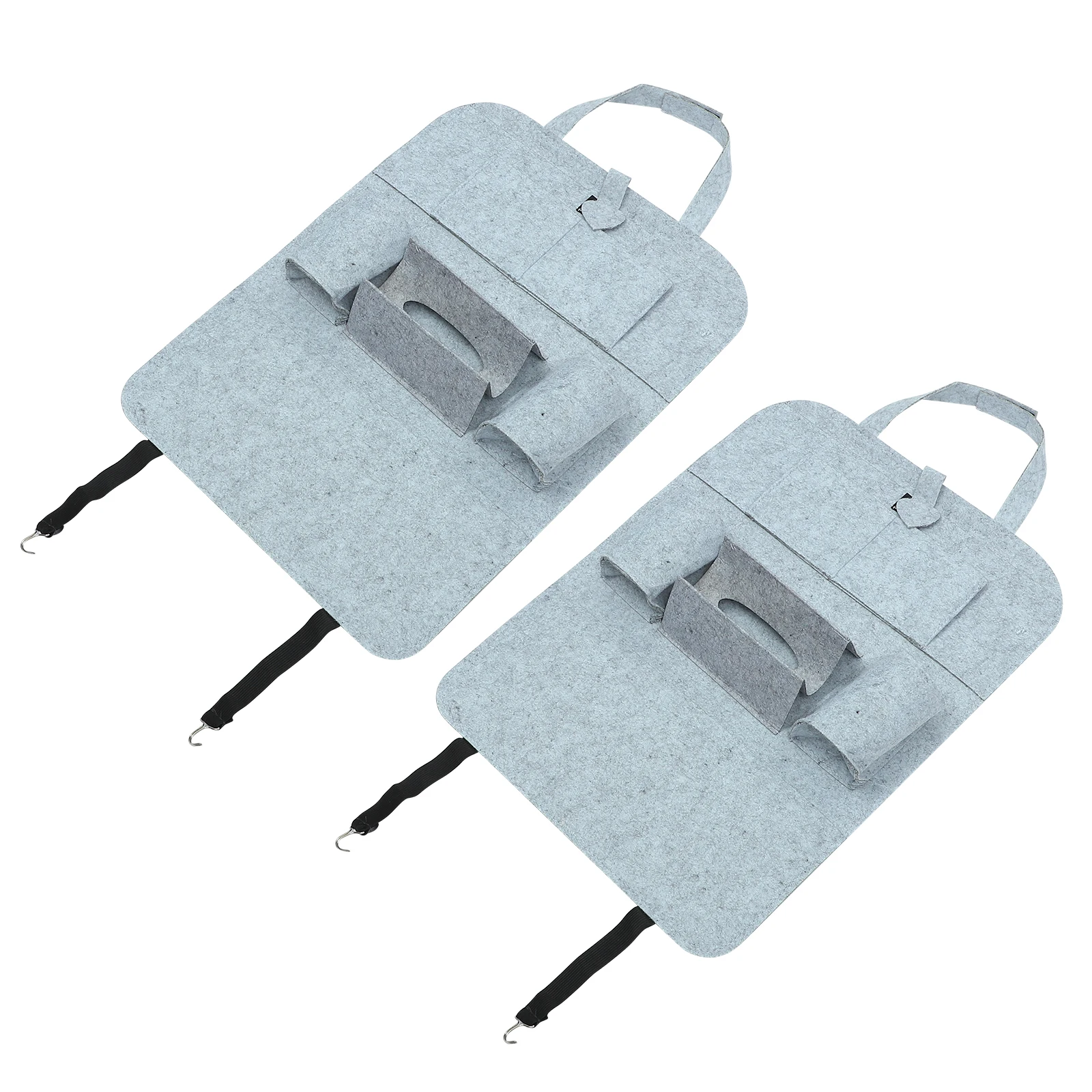 

2Pcs Storage Bag Felt Hanging Back Pocket Organizer Back Pocket Accessories Space Saver Storage Solution