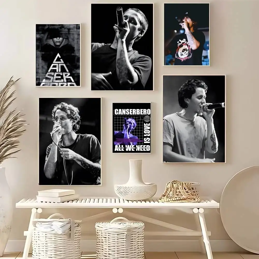 Popular Rapper Singer C-Canserbero Poster High Quality Dorm Living Room Aesthetic Wall Decoration Painting Stickers Gift
