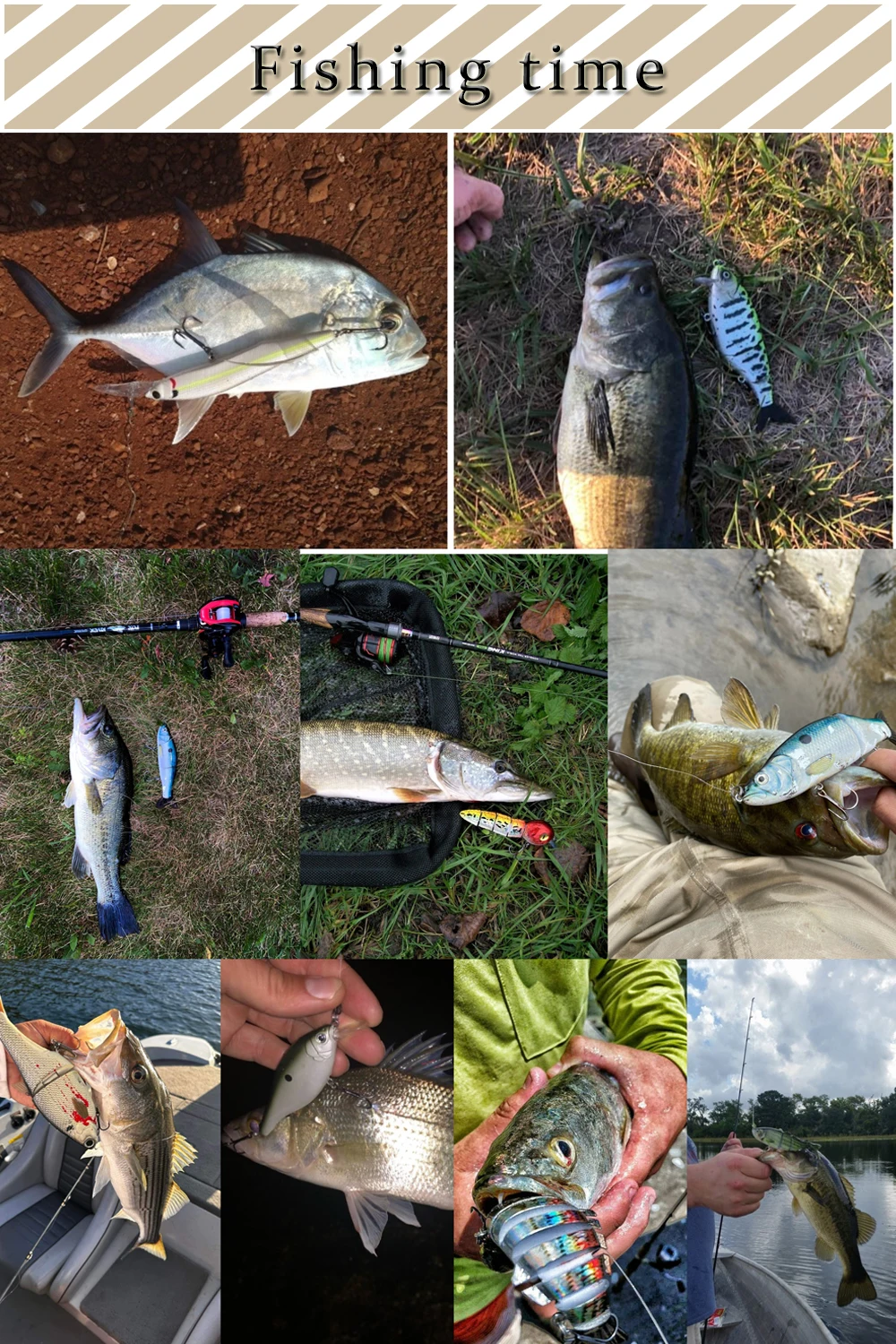 Magnisher Big Game Glide Shad Baits 17,8 cm 82 g langsam sinkende harte künstliche Angelköder GT Fishing Swimbaits Slide Lure Tackle – Detail 14