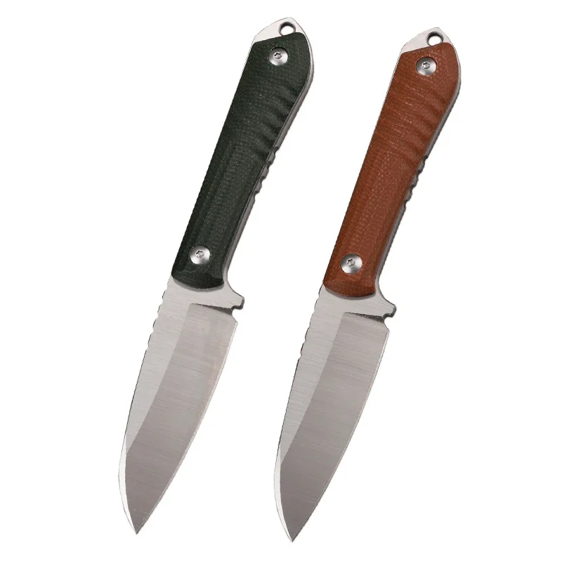 Nuevo cuchillo de acero al aire libre 14c28n portátil portátil para acampar al aire libre pesca caza autodefensa supervivencia EDC cuchillo