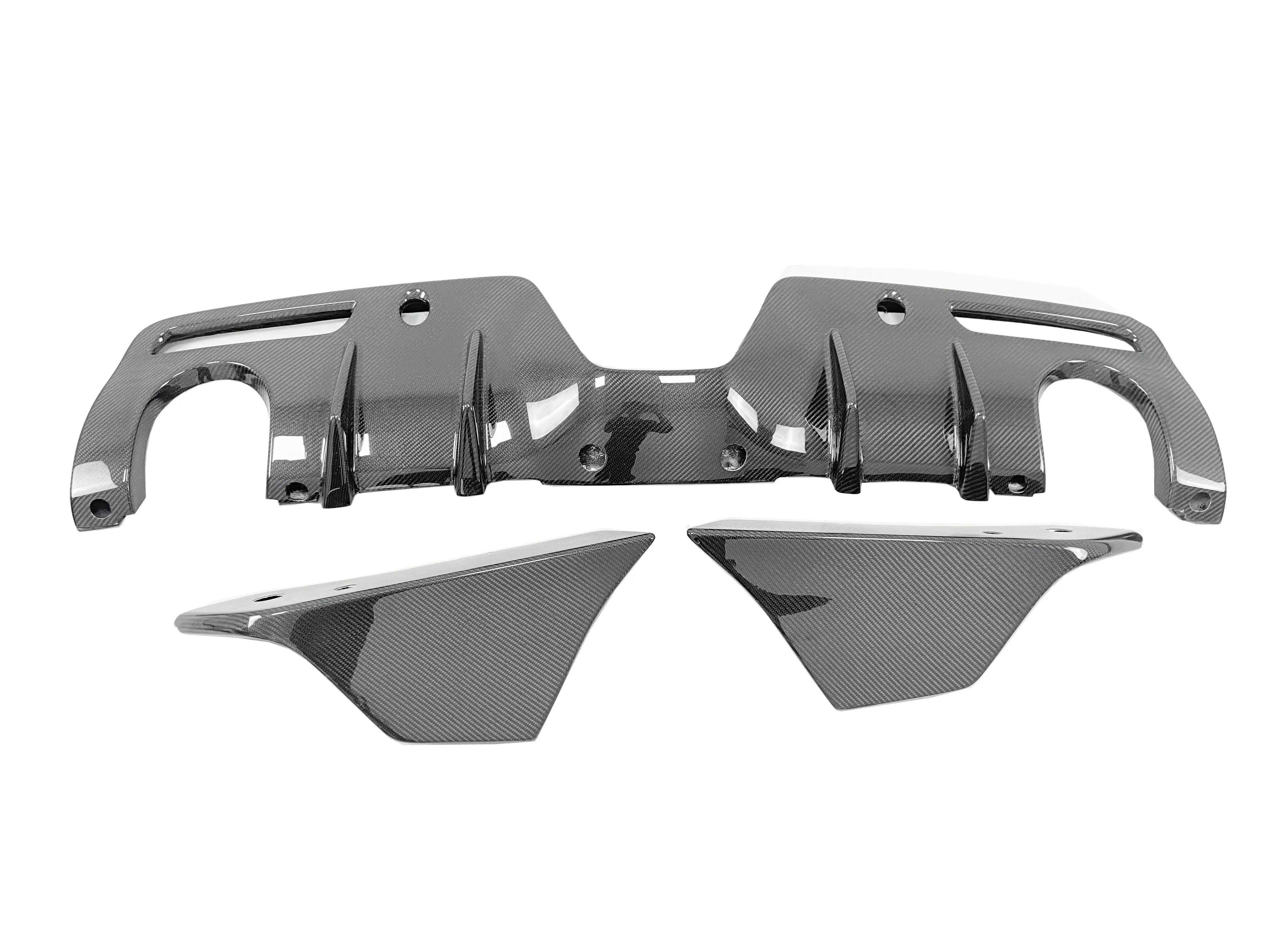 Carbon Fiber Rear Bumper Lip Diffuser With Rear Spats Side Spliter for Toyota Supra A90 A91 Mk5 2019-20