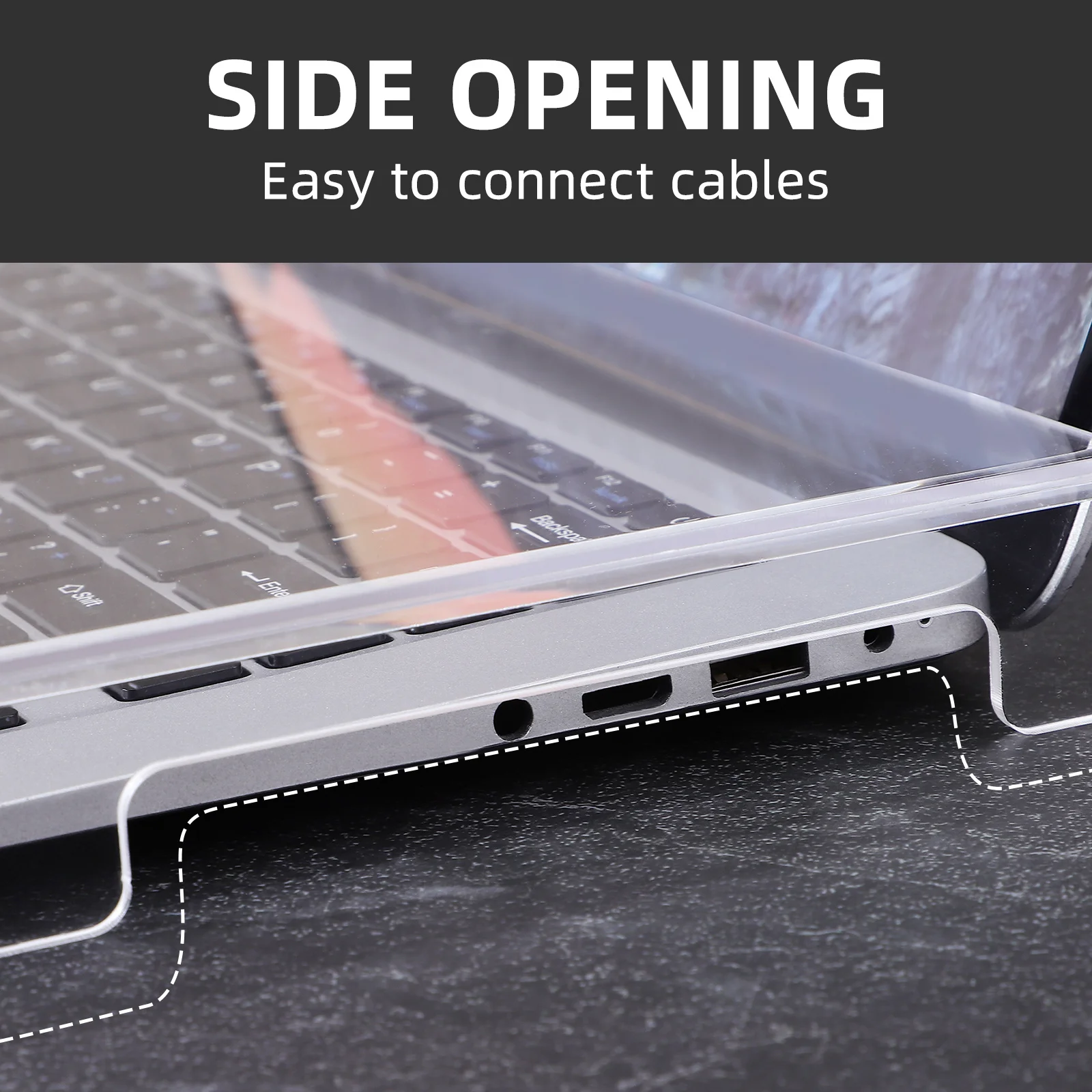 

Transparent Acrylic Keyboard Protector Cover for Desktop Laptop 14 Inch Waterproof Dustproof Keyboard Cover Protective Case