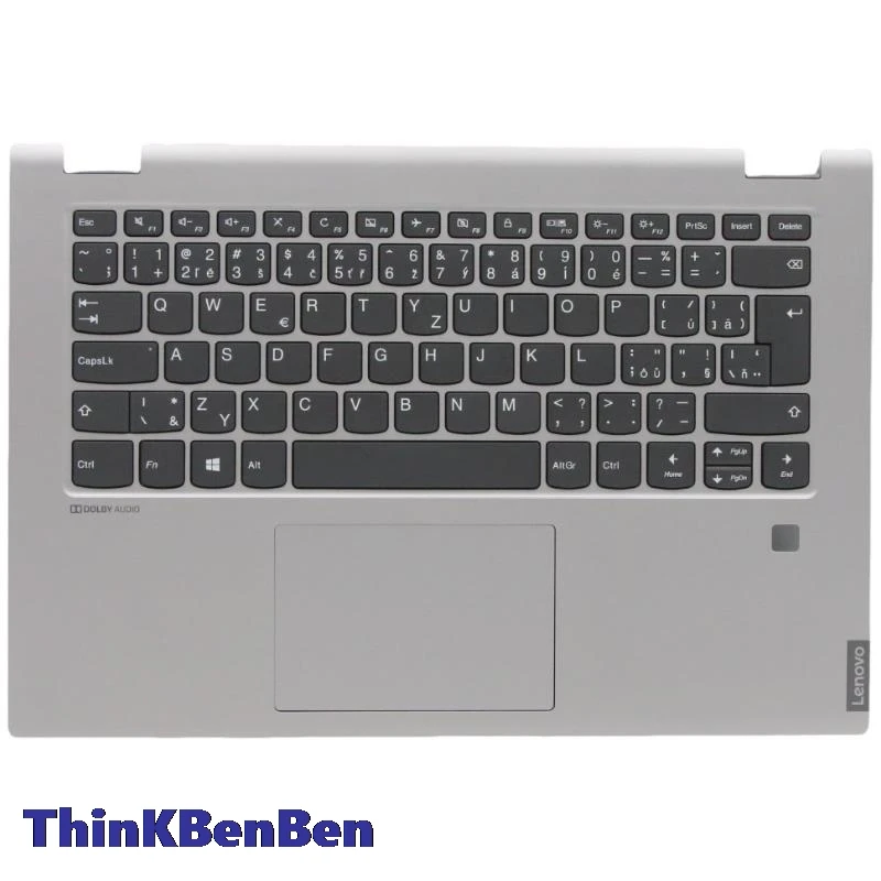 CZ Czech Keyboard Grey PL Upper Case Palmrest Shell Cover FPR Hole For Lenovo Ideapad Flex C340 14 IML IWL API 5CB0S17535