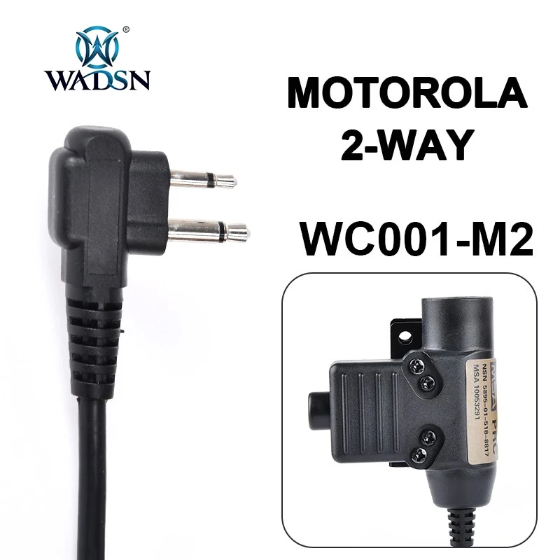 WADSN Militärische Taktische U94 PTT 7,0 Stecker Headset Adapter Für COMTAC Earmor Baofeng Kenwood Walkie Talkie Radio Motorola Midland