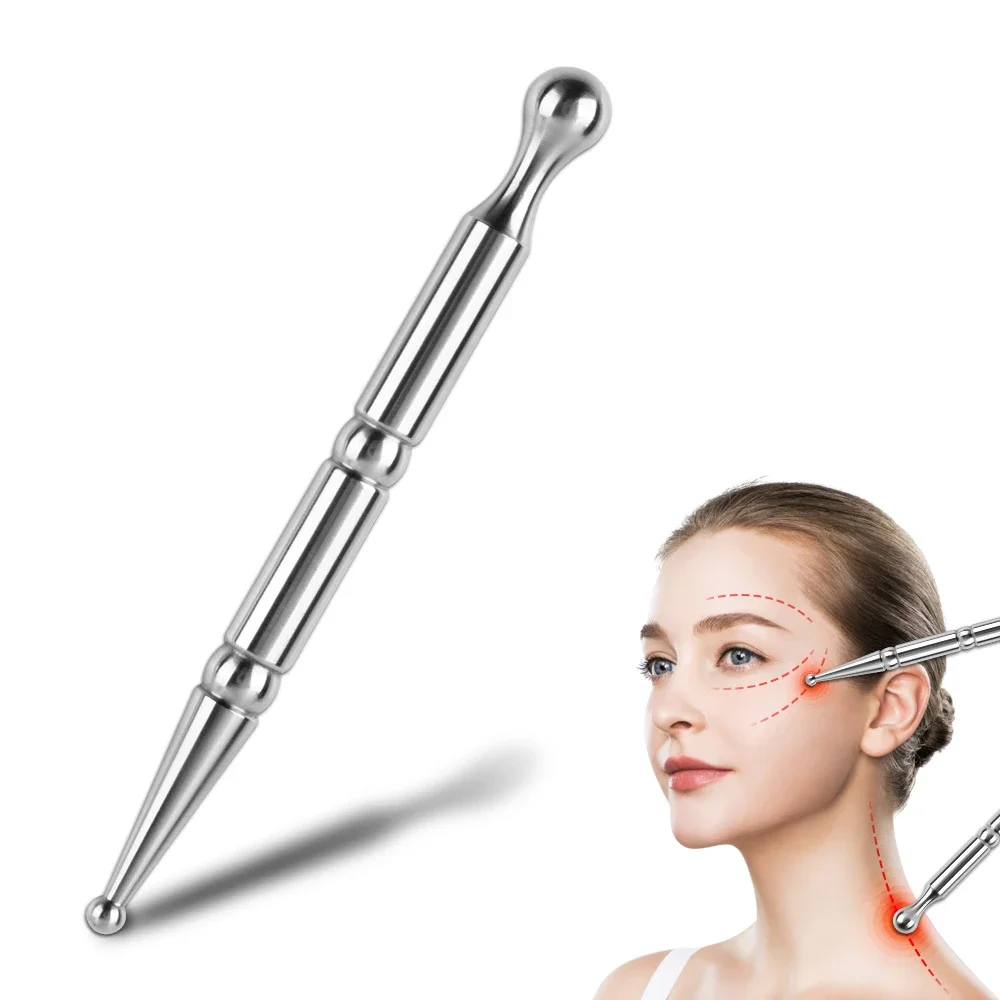 Stylo d'acupuncture en acier inoxydable, bâton de massage, masseur corporel, stylo d'énergie des méridiens, outil de réflexologie faciale et d'acupression, dropshipping