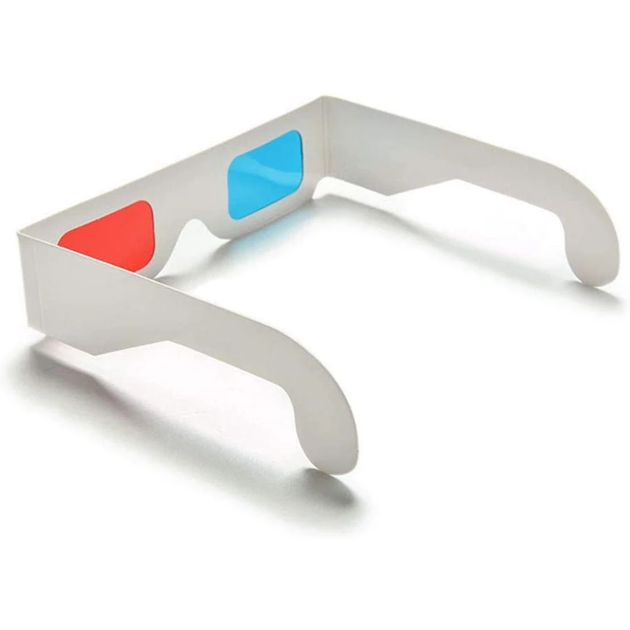 3D Glasses, 10 Pairs Red and Blue Paper Stereo Lenses for Movies Set Anaglyph Paper 3D Glasses image 4