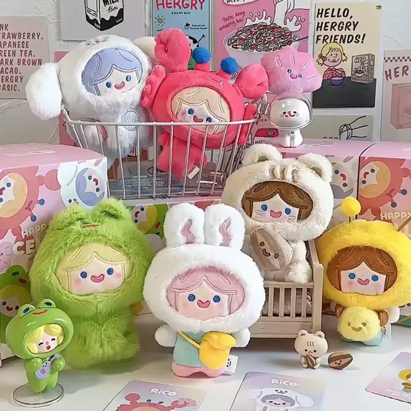 Original Finding Unicorn Rico Cell Zoo Plush Blind Boxseries Blind Box Toys Mistery Caixa Cute Action Figure Model Children Surp