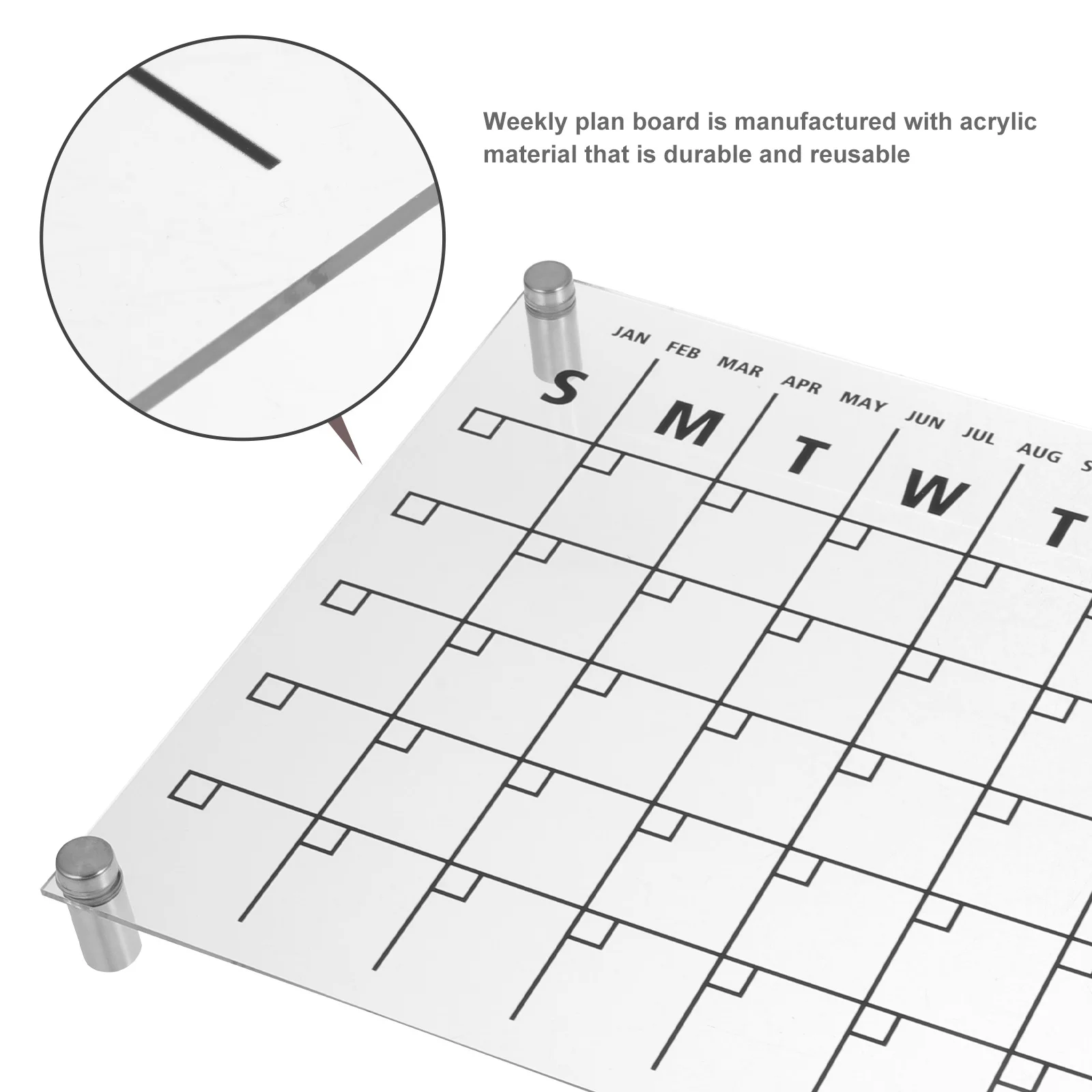 

Acrylic Note Board 1Set Clear Whiteboard for Desk Home Use Creative Party Wedding Birthday Decor Acrylic Dry Erase Board