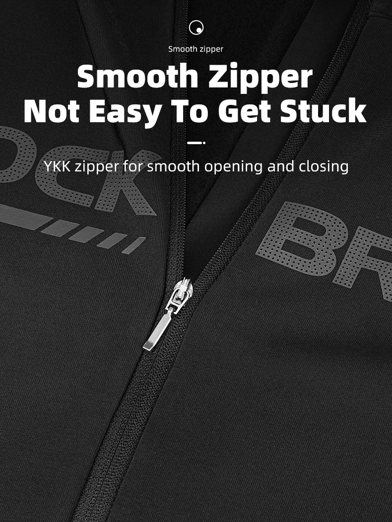 ROCKBROS Fahrradjacken für Herren und Damen, Winter, warm, Fahrradtrikots, Thermo-Fleece, Sport, MTB, Rennrad, lange Ärmel, Fahrrad-Top-Mantel – Detail 10