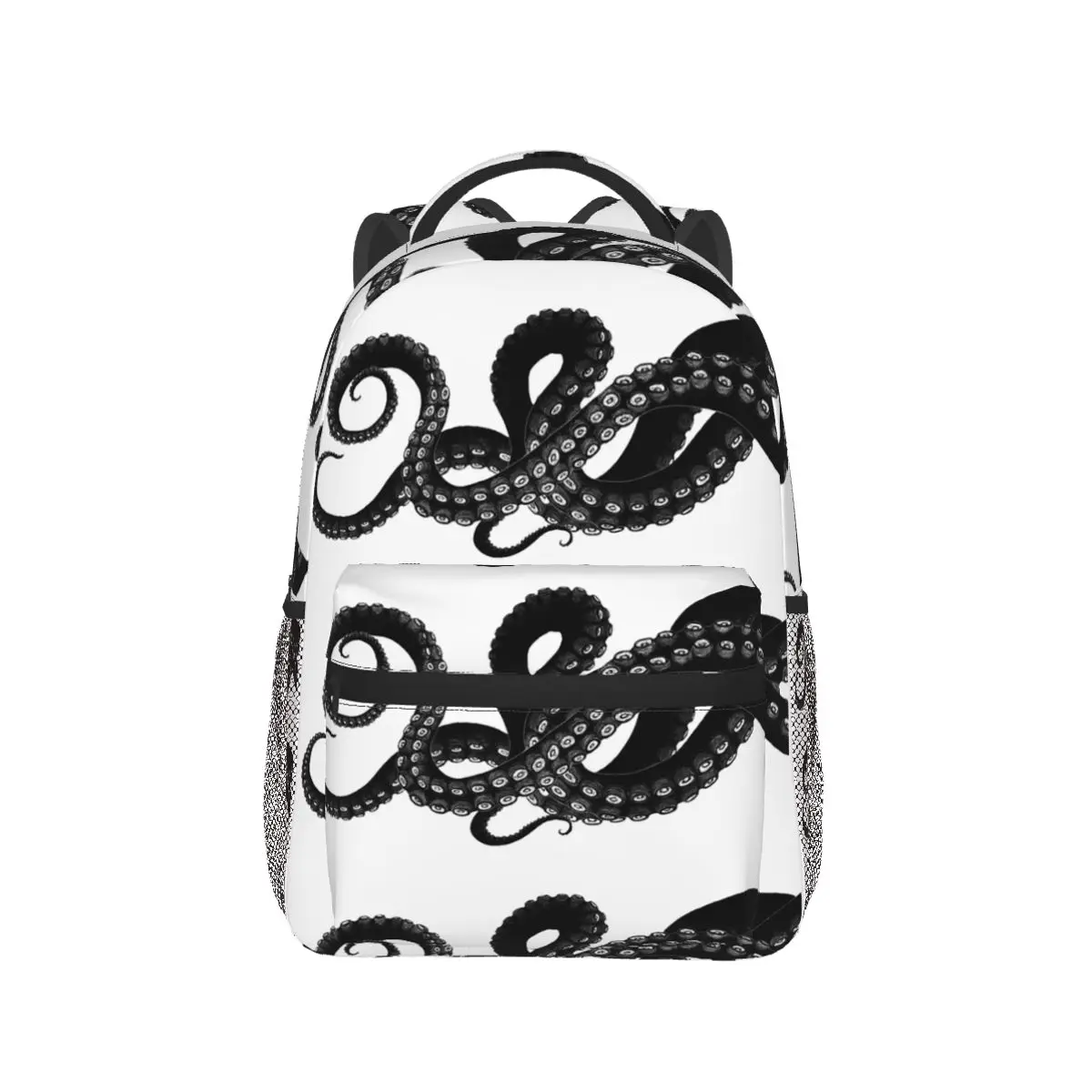 Kraken-Mochilas para meninos e meninas, mochilas escolares para estudantes, mochila para laptop dos desenhos animados, bolsa de ombro de grande capacidade