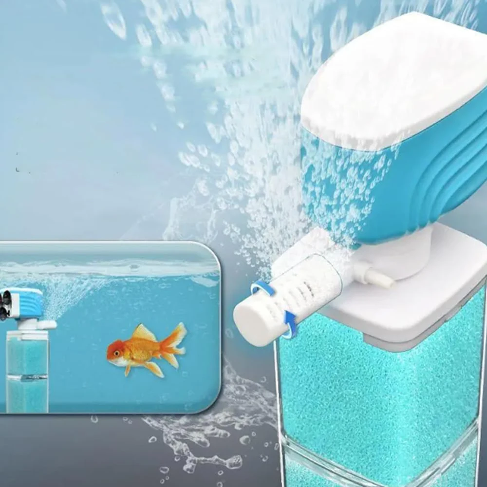 

Sponge Filter Aquarium Internal Filter Water Purification Multi-functional Fish Tank Water Pump Wave Make Stool Sucker Air Pump