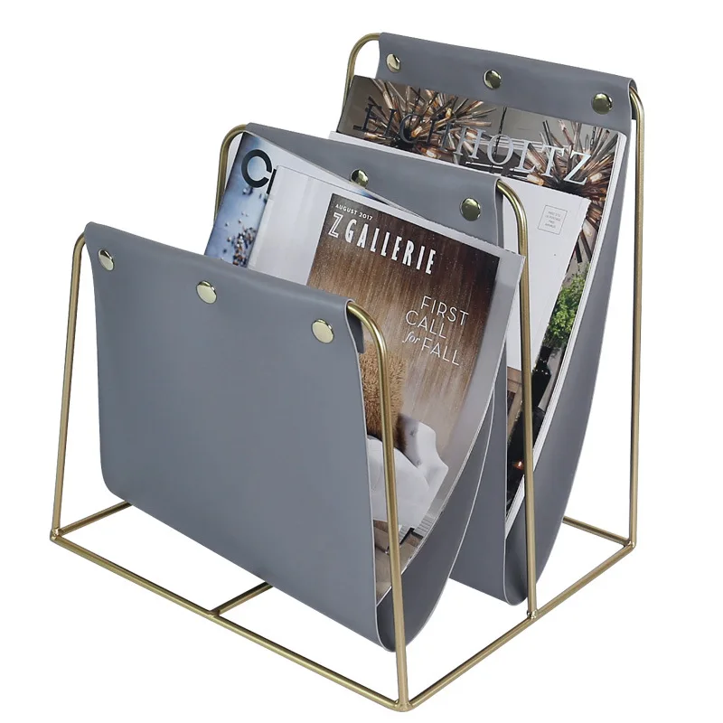 

Креативный скандинавский двухслойный кожаный органайзер для журналов