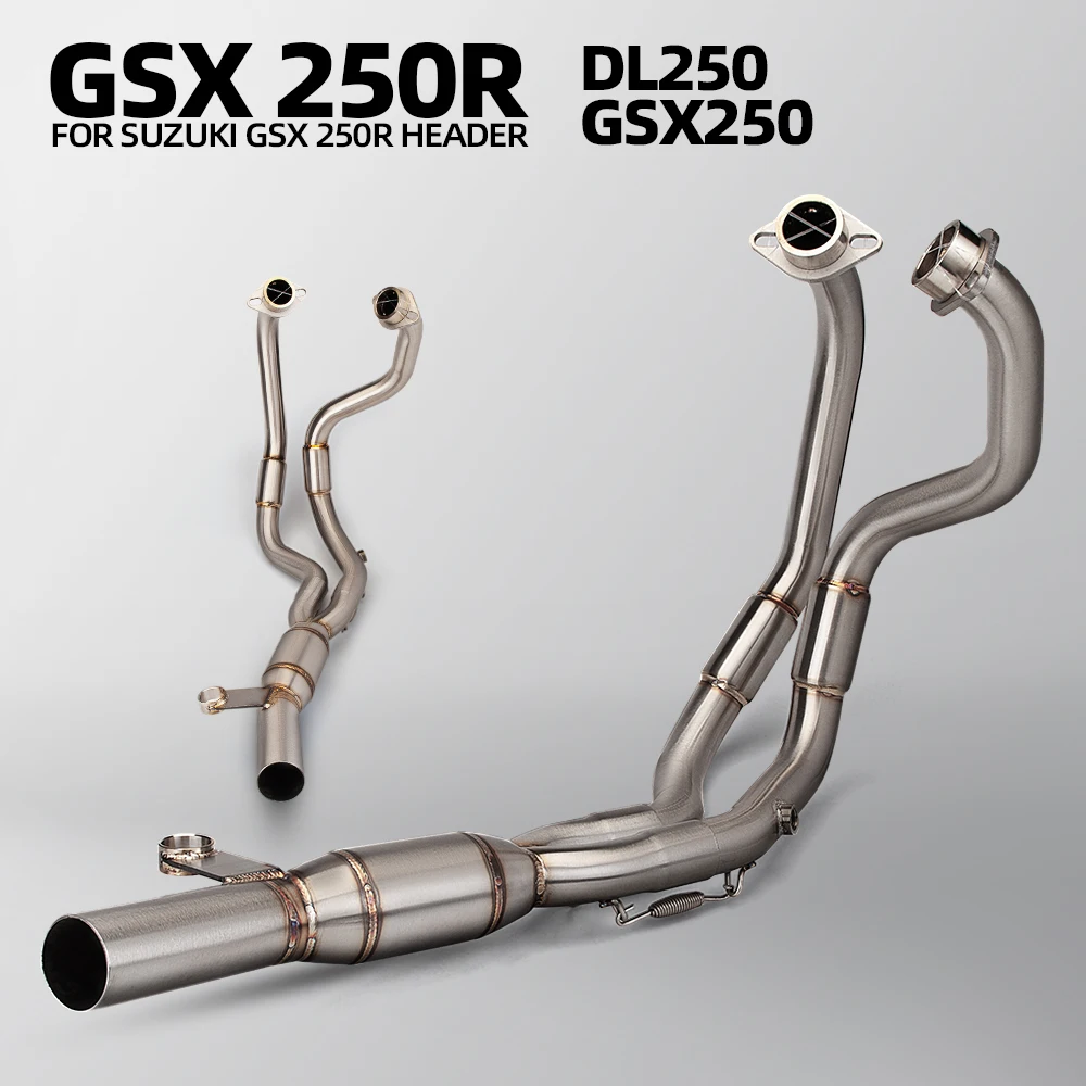 

Slip on For SUZUKI GSX250 GSX250R Full Motorcycle Exhaust System Escape Slip On Front Tube Link Pipe Connect Original Muffler