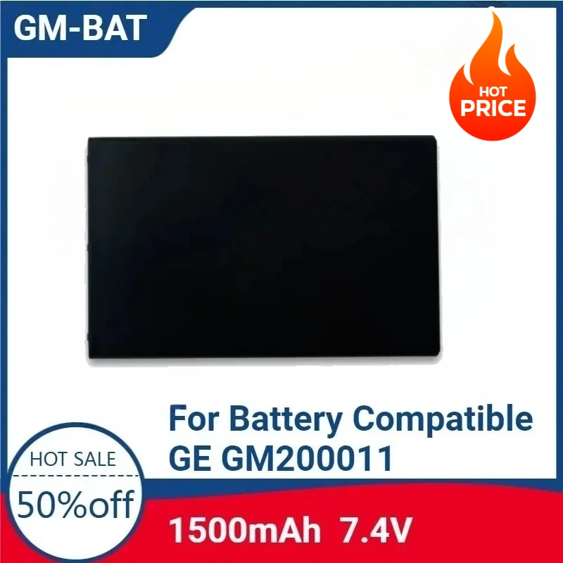 

For Battery Compatible GE GM200011, GM-BAT, M2840, Echographe Vscan, Vscan Pocket Sized (1500mAh/7.4V) For GM-BAT Replacement