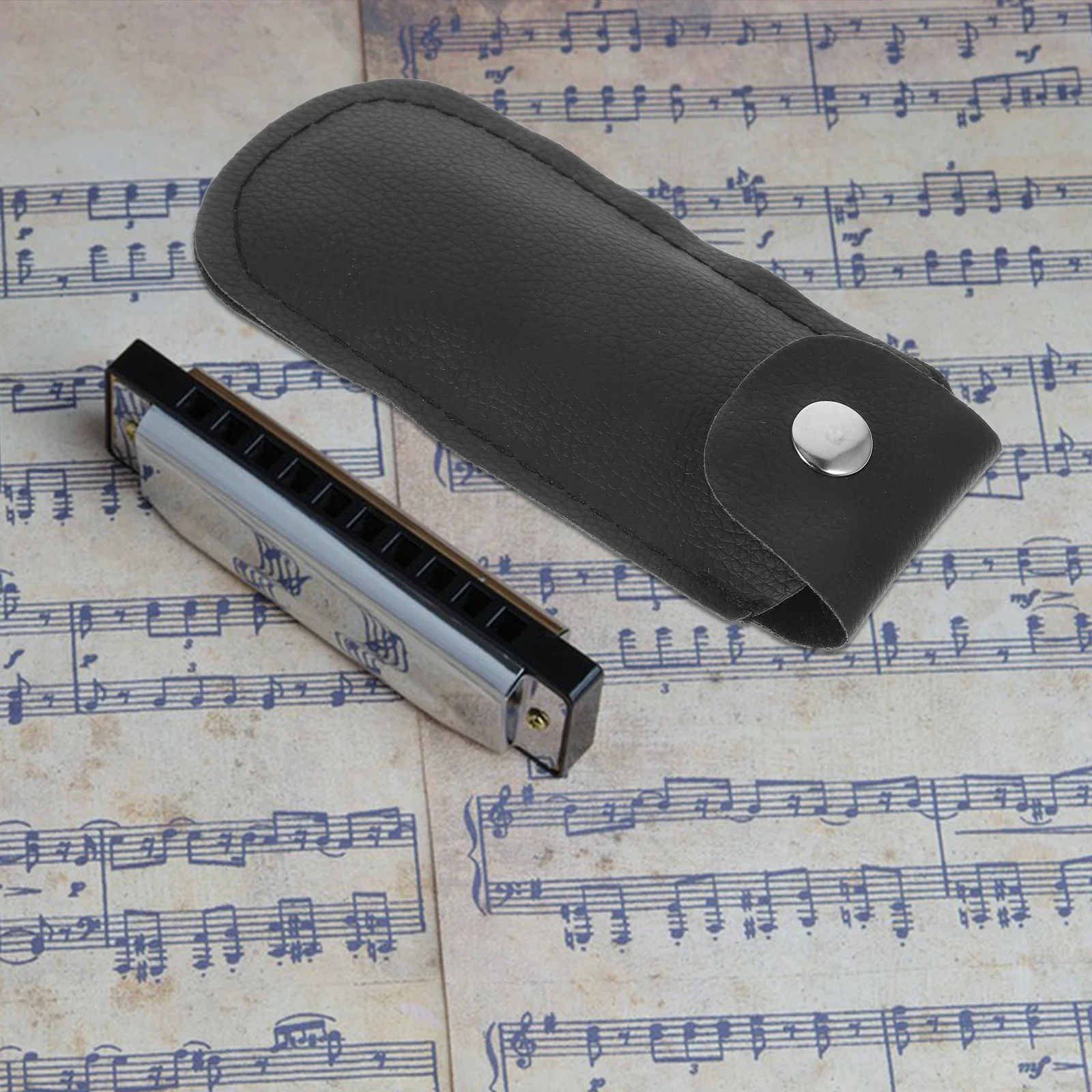 

Harmonica Case Storage Holder Bag for Music Instruments Portable Stand-up