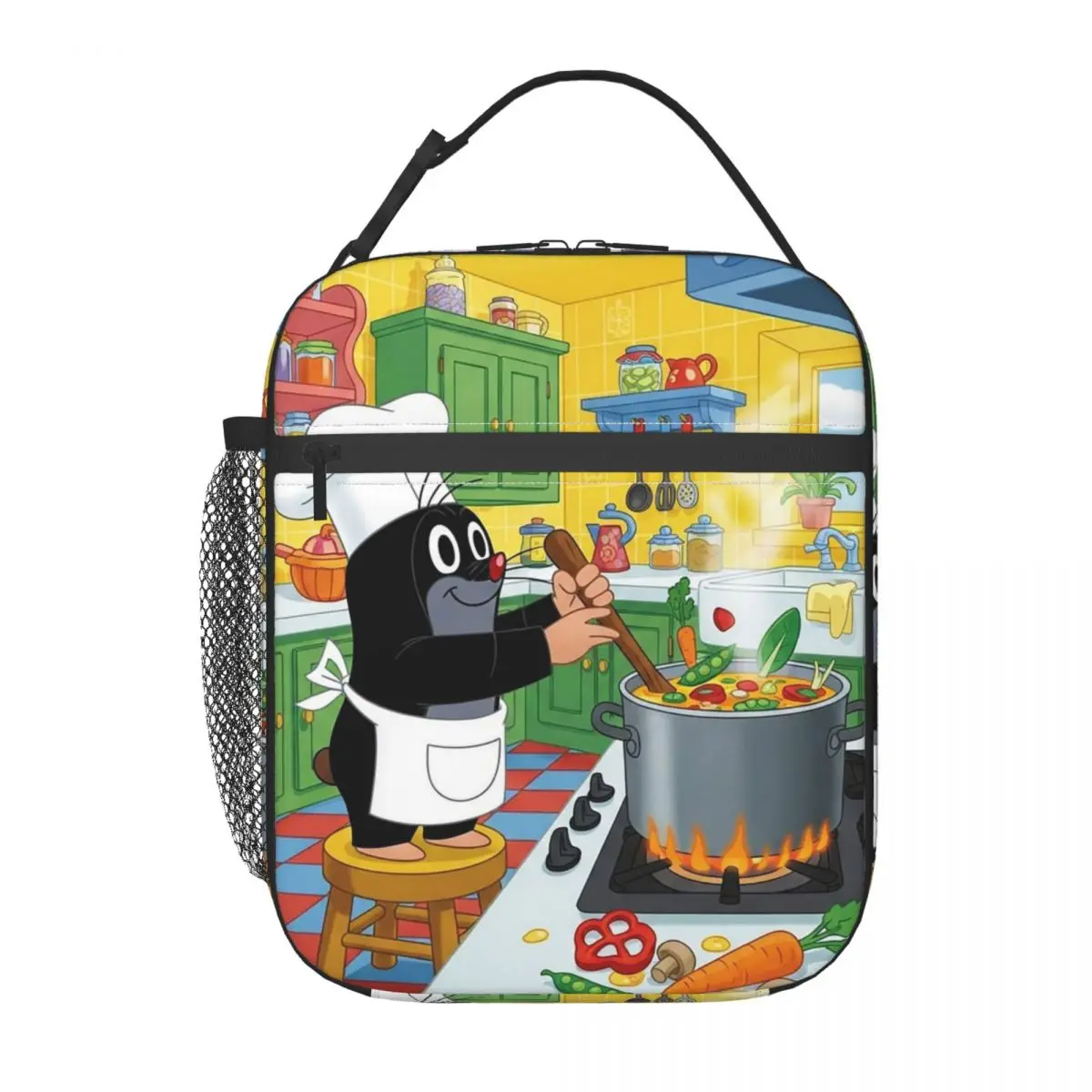 The Little Krtek Mole With Friends Insulated Lunch Bag for Women Children Portable Food Boxes Thermal Lunch Box Tote