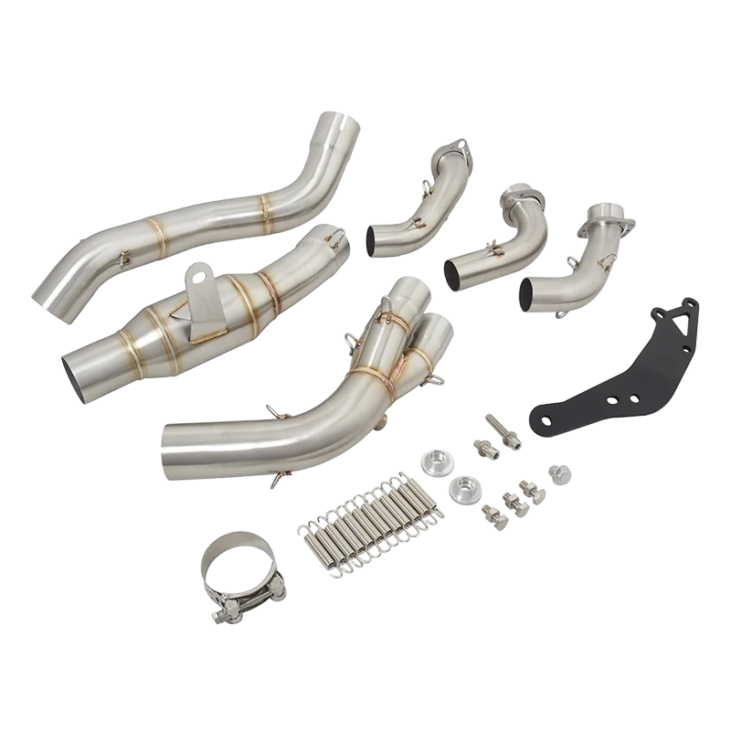 Slip On For Yamaha Tracer9 Tracer 9 GT 2021 2022 2023 Motorcycle Exhaust Escape Systems Front Middle Link Pipe Muffler 51MM