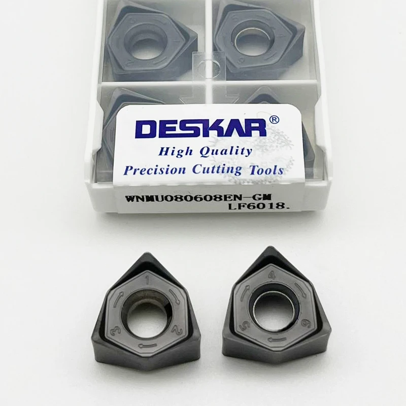 

WNMU080608 EN GM LF6018 Твердосплавные вставки WNMU Внешние токарные инструменты Токарный станок с ЧПУ для нержавеющей стали