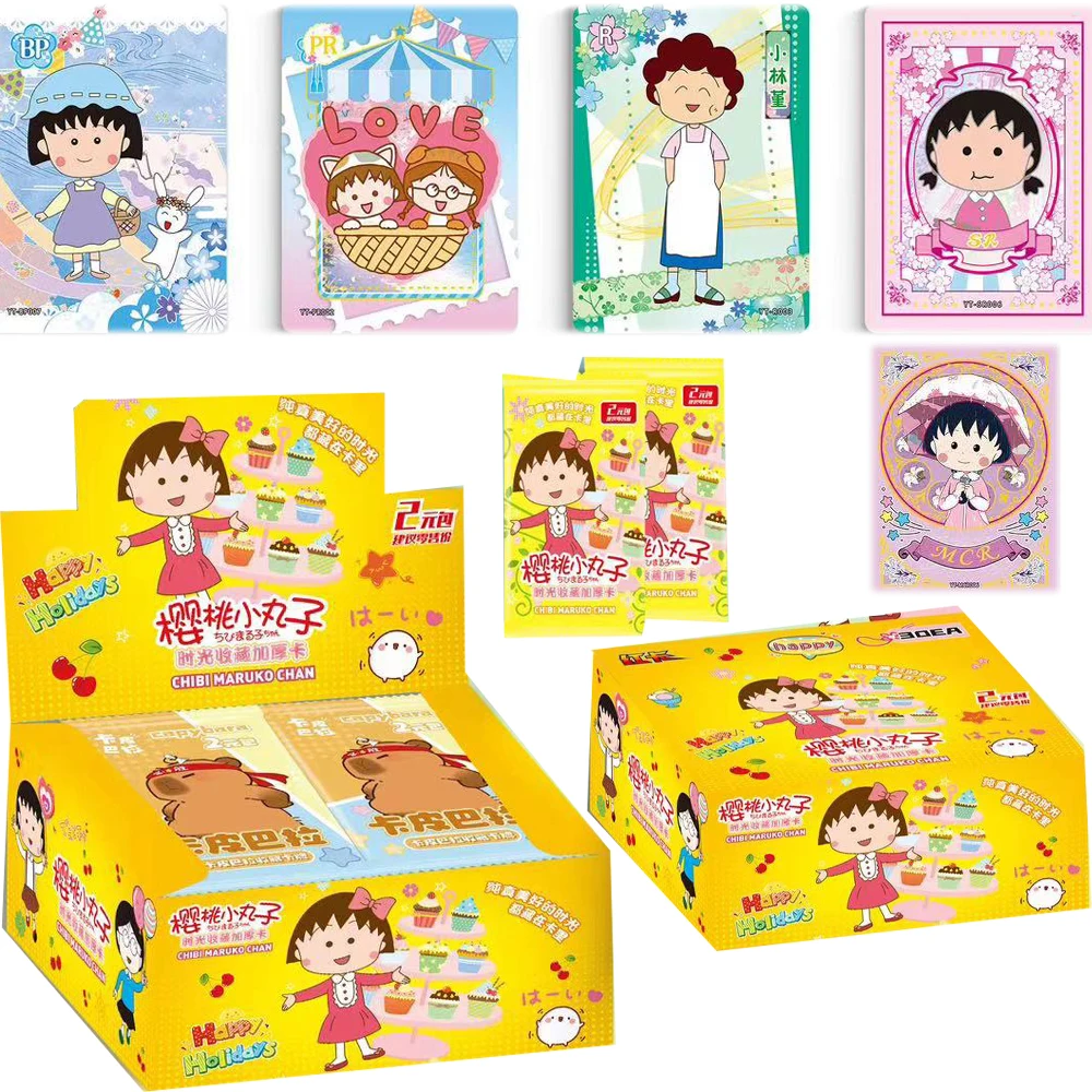 Genuine Chibi Maruko-chan Collection Card Kids Toys Card For Children Sakura Momoko Warm Popular  Limited Game Card