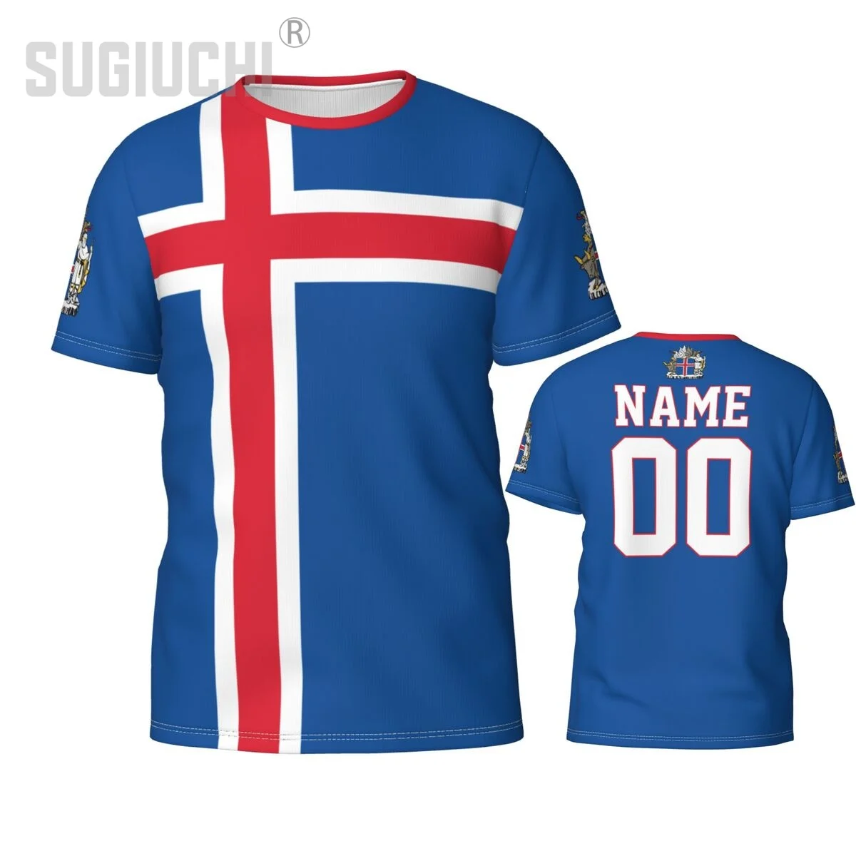 Custom Name Number Iceland Flag Emblem 3D T-shirts For Men Women Tees team Clothes Soccer Football Fans Gift T shirt