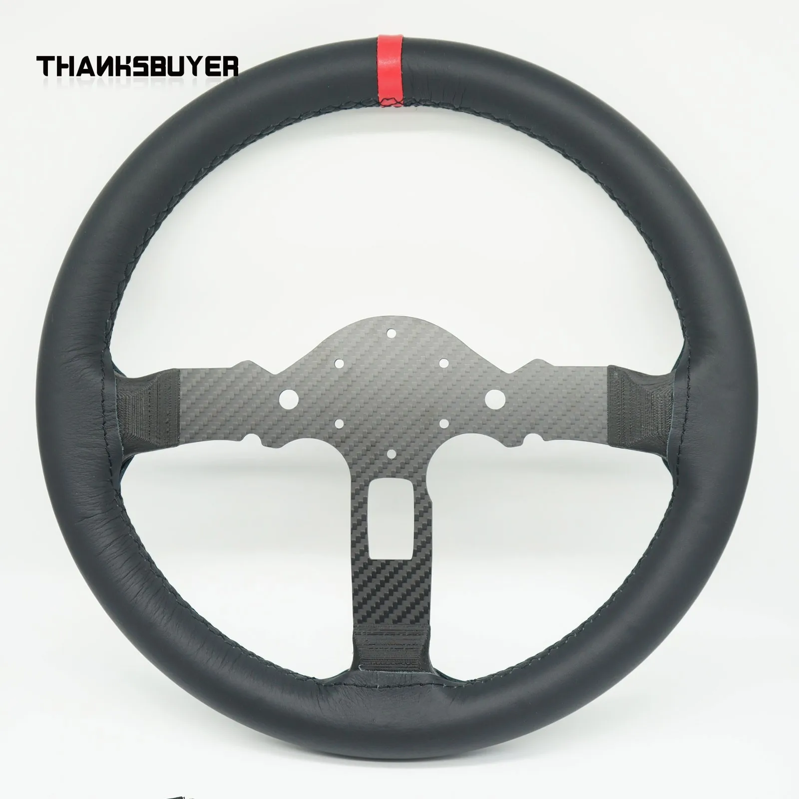 Simplayer 13 Inch Carbon Fiber Sim Racing Wheel Mod, Formula Style Steering Rim Upgrade for Logitech G29 G923