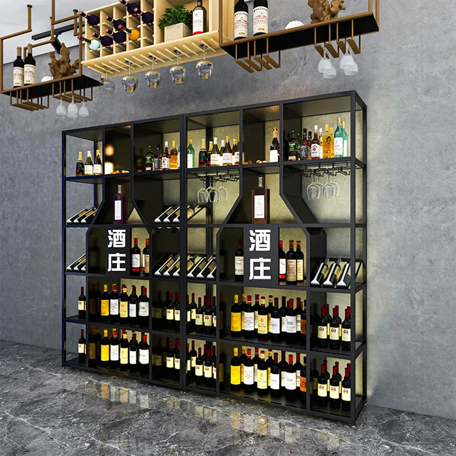 Nordic Coffee Bar Cabinet European Storage Luxury Corner Outdoor Large Commercial Wine Rack Boutique Kabinet Patio Furniture