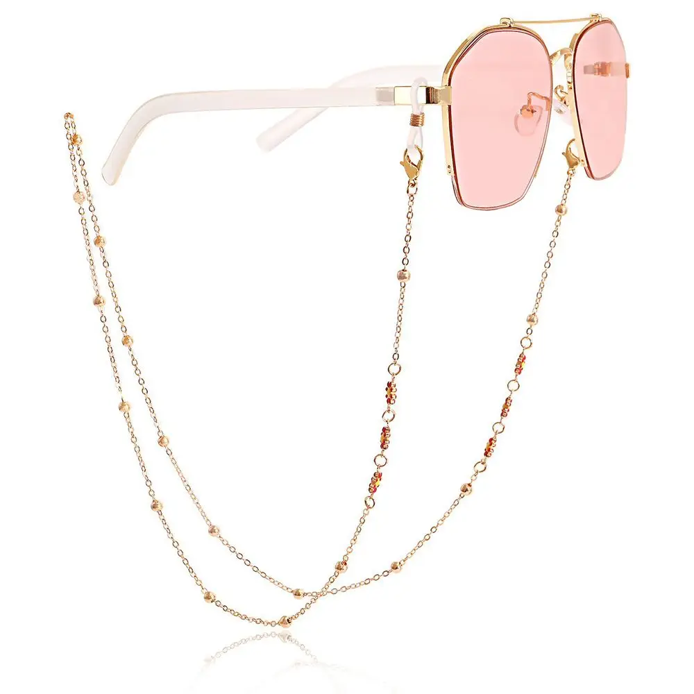 

Elegant Colorful Flower Fashion Vintage Cute Decoration Mask Chain Sunglasses Chain Eyeglasses Lanyard Eyewear Accessories