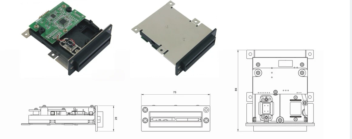 Mini Msr 90mm Long Usb 3 Tracks Hico Magnetic Strip Reader