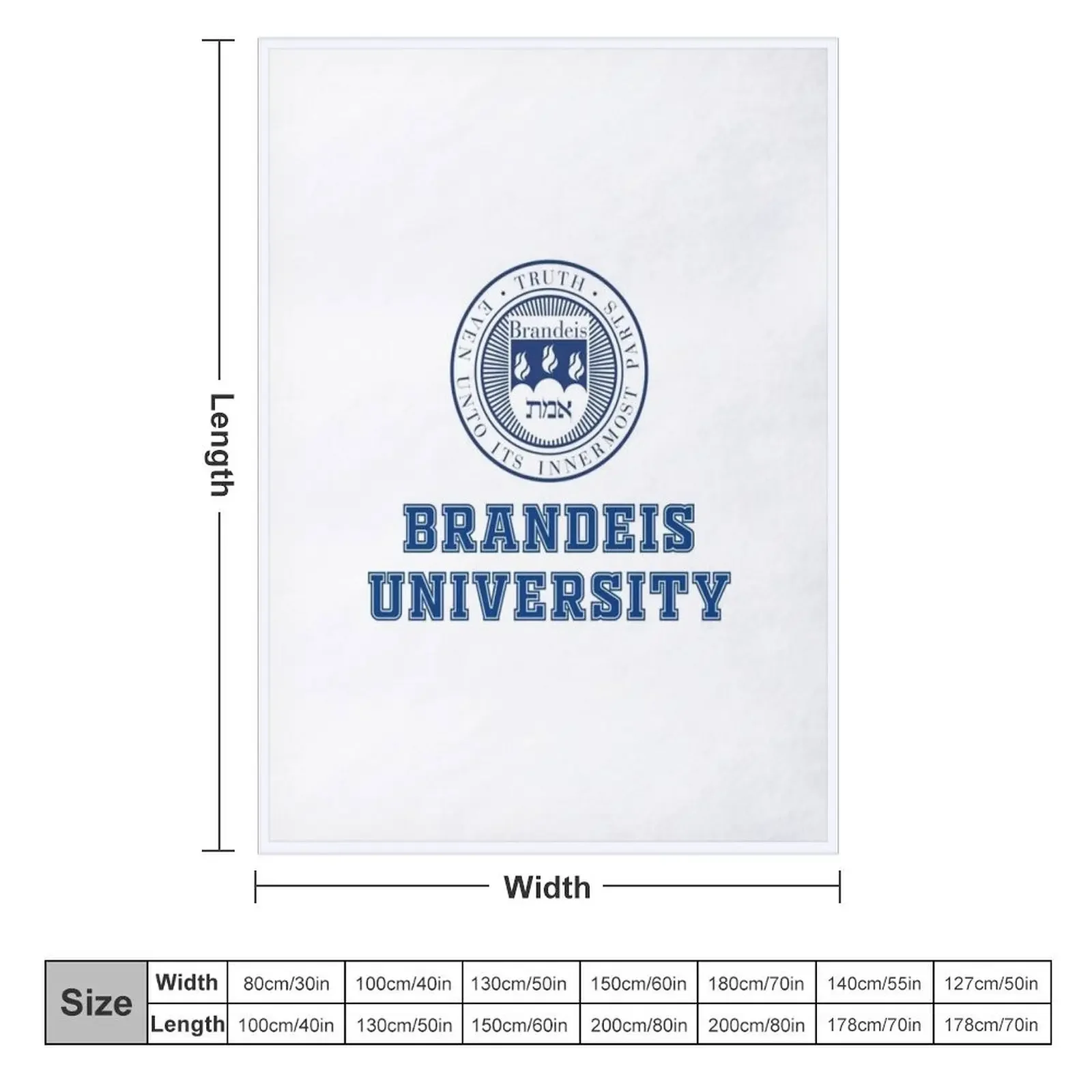 Brandeis University Throw Blanket Sofas Travel Blankets