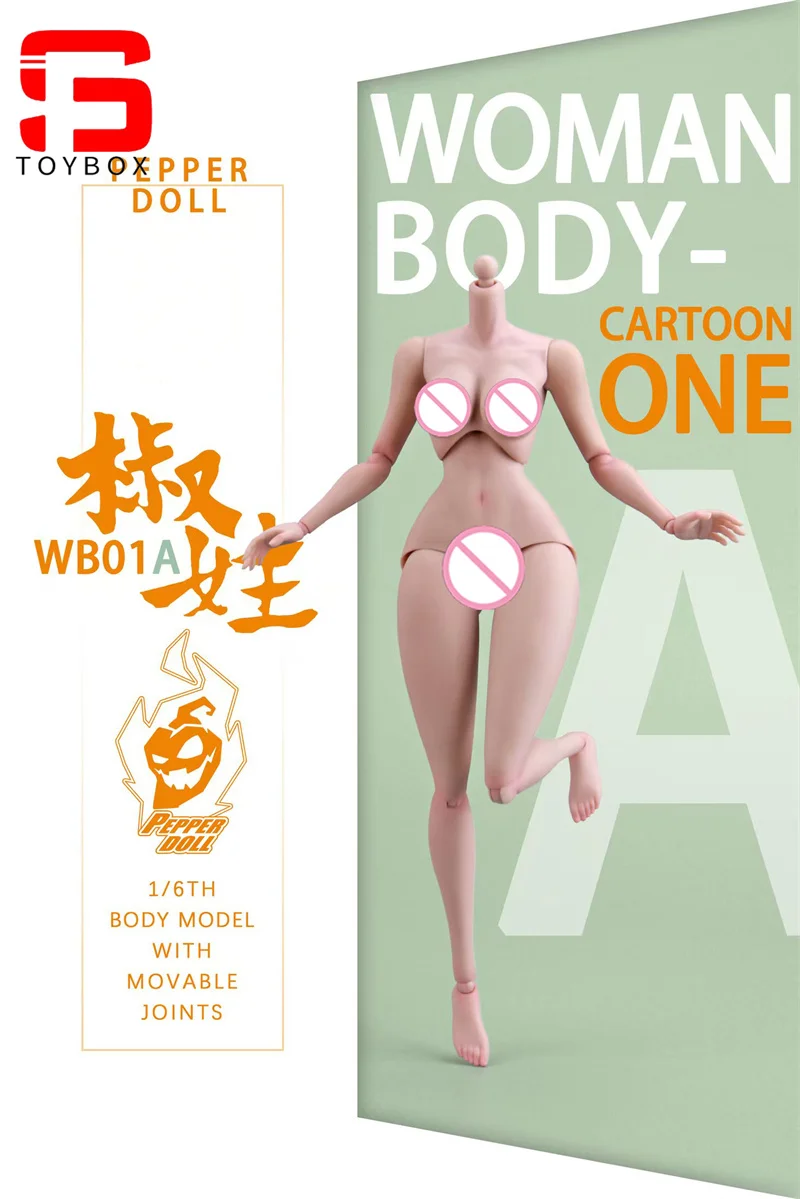 PEPPER POP WB01A 1/6 Anime Meisje Lichaam 24.8 cm Vrouwelijke Soldaat Super Flexibele Action Figure Body Poppen