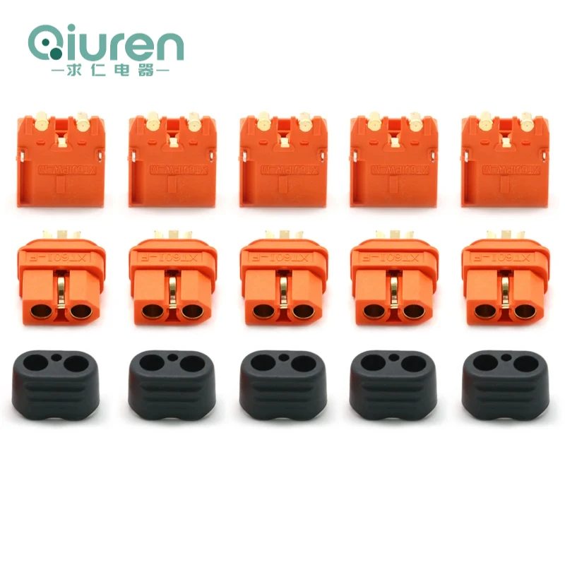 5 / 10 pair Amass XT60I XT60IPW XT60I-PW Male XT60-I Female 2+1 Connector Signal Pin Plug For RC Lipo Battery Drone Car Boat