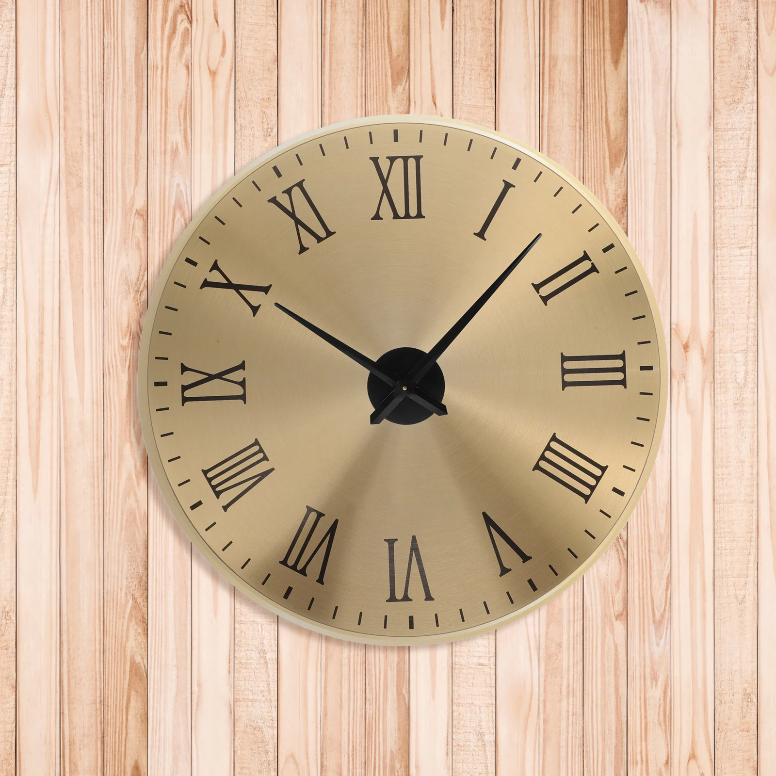 

Metal Roman Dial 25.6cm Gold Aluminum Disc for DIY Wall Clock Accessories Round Clock Movement Parts Replacement
