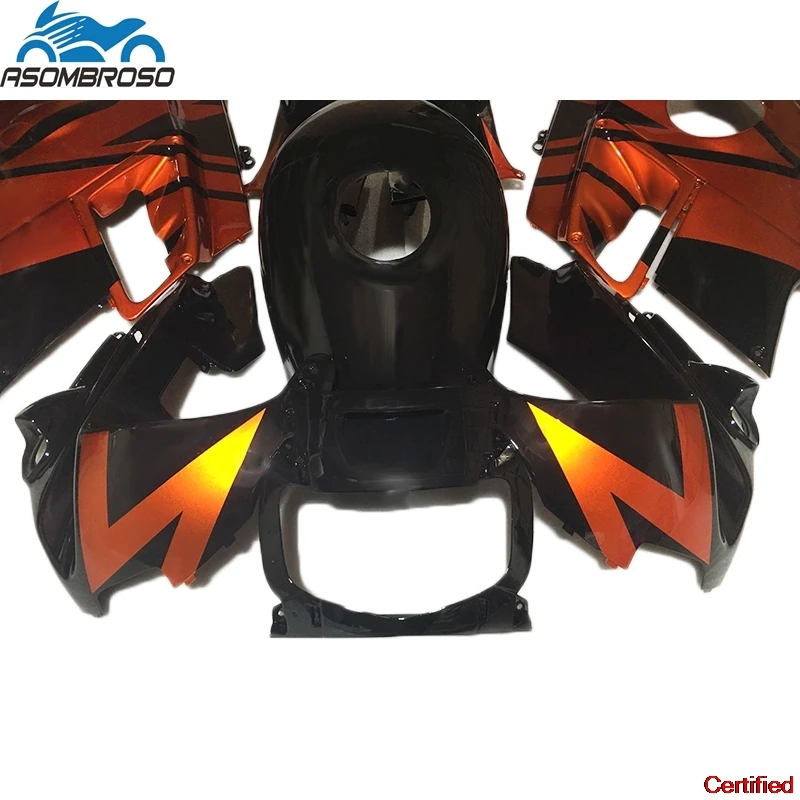 Orange black Fairing kit fit For Honda CBR600 F2 1991 1992 1993 1994  fairings CBR 600 f2  91 92 93 94 New Kits AX86