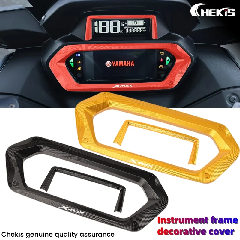 

Chekis Is Suitable for 2023 2024 Yamaha Xmax300/250 Modified Accessories Instrument Frame Decorative Cover Code Meter Modified Aluminum Alloy Protective Cover Lcd Watch Decorative Frame
