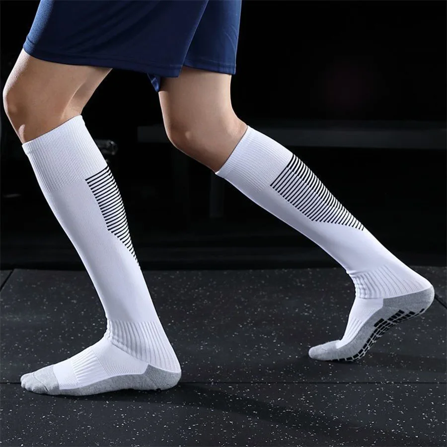 Sport Breathable Socks Non Slip Grip Towel Bottom For Basketball Tennis Running