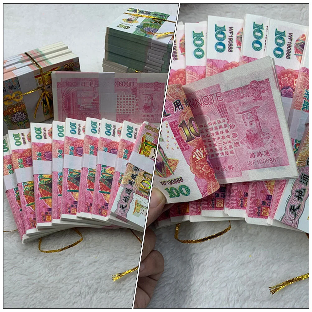 1000 Sheets Bolivar Currency Paper Money Ghost Flame Sacrificing Accessories Banknote Wish