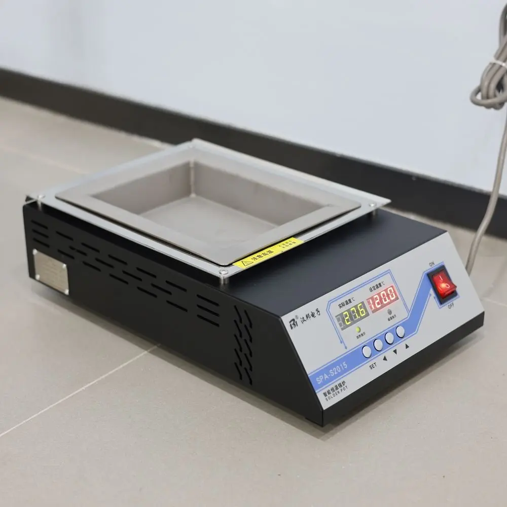 

SPA-S2015 Lead Free Soldering Pot 1500W Industrial Dual Digital Display Constant Temperature Pure Titanium Tin Melting Furnace