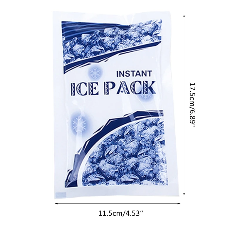 100g Saco De Gelo Descartável Ice Pack Instant Cooling Speed Cold Ice Bag Sunstroke Outdoor Emergency Survival Kit para Esportes