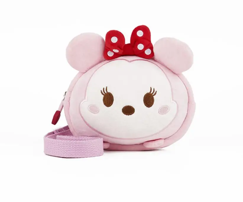 Cute Lotso Dumbo Plush Kids Bag Minnie Olaf Figure Shoulder Backpack For Children