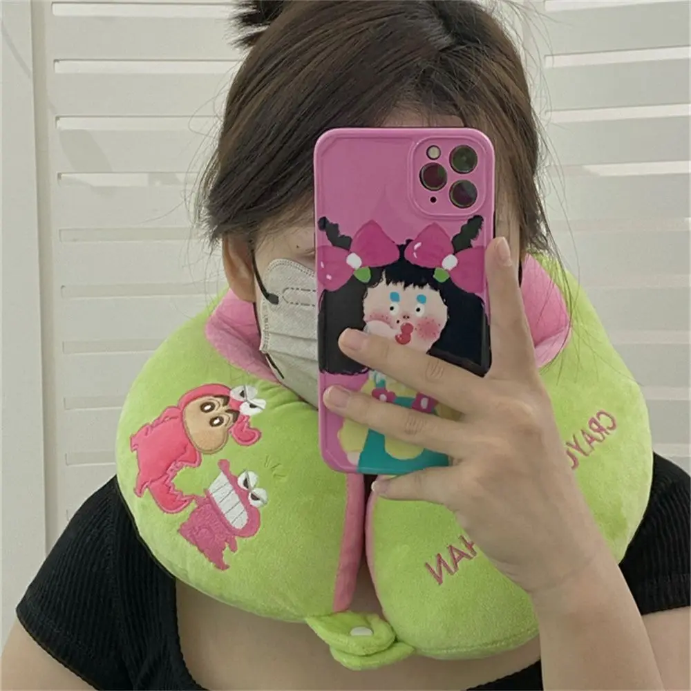 

Crayon Shin Chan U-shaped Pillow with Three Dimensional Support Rebound Neck Protection Pillow Travel Airplane Sleeping Napping